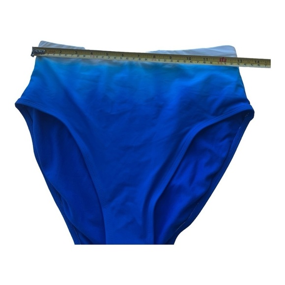Lauren Ralph Lauren Blue High Rise Ombré Swim Separate Bottoms S 20387256 Size 6 - Picture 3 of 14